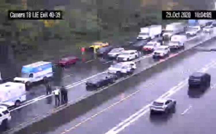 KJOY 98.3 (@wkjy983) on Twitter photo Try to avoid this mess - it’s a crash on the LIE eastbound exit 39-40.  Take the service road or try the Northern State. Try to avoid this mess - it’s a crash on the LIE eastbound exit 39-40.  Take the service road or try the Northern State.