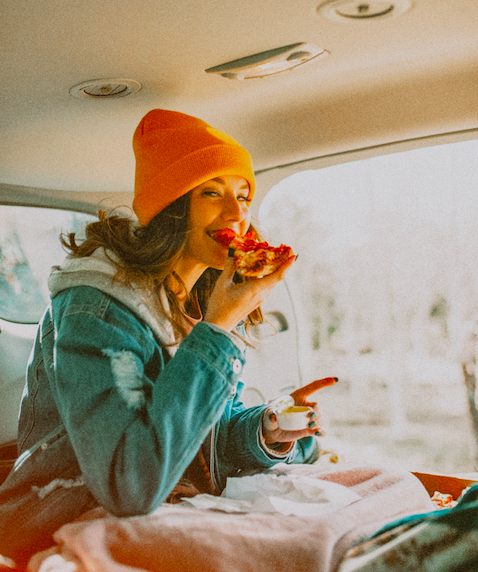 Sometimes self-care looks like a box of pizza🍕