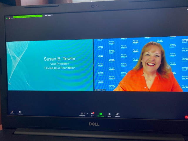 ALHJax's tweet photo. Today we will "listen, discuss issues and begin to find solutions that all of us can begin the journey back to your communities to reshape health access and break down barriers to health equity." -@SusanTowler @FLBlue Foundation VP #ReshapingHealthAccess #GuideWellNow https://t.co/6pnXTbGVwp