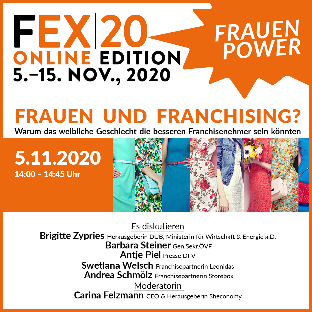 Vormerken &amp; vorbeikommen. Neben diesem spannenden Programmpunkt gibt es außerdem überzeugende #Franchise #Geschäftsideen zu entdecken. Danke für  Einladung &amp; Teilnahme <a href="/CarinaFelzmann/">Carina Felzmann</a> <a href="/brigittezypries/">brigitte zypries</a> <a href="/storebox_dach/">Storebox</a> Mit Code 2110 kostenfrei dabei sein: fex.online