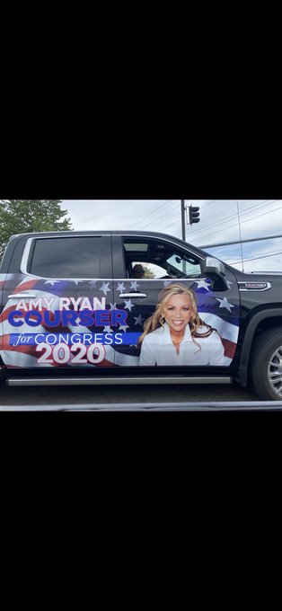 Surf_Rescue_Vet's tweet photo. Go Amy go! The late Conservative Republican Dennis Richardson was elected in "Blue" Oregon as Secretary of State. Amy Ryan Courser, you can win too! According to this "Florida Dude's Snap Poll," you lead Kurt Schrader 46%-43%. ~ #OregonVotes #OregonForTrump #Elections2020 https://t.co/c7cp0l4UKd