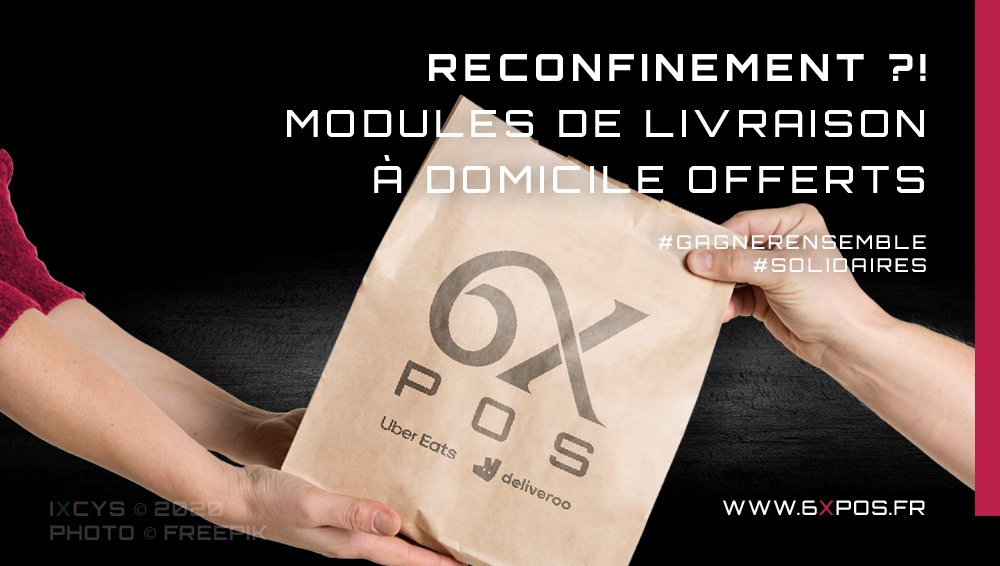 6Xpos_france's tweet photo. Avec l’annonce d’un nouveau confinement il est capital de rester solidaires... @6xpos_france
 accompagne ses clients en offrant les modules de commande à distance sur tout nos dispositifs.

https://t.co/8IXmOtb3sL 
Gagner ensemble, solidaires.

#6xpos
#commandeadistance https://t.co/g8jxrEy2Aj