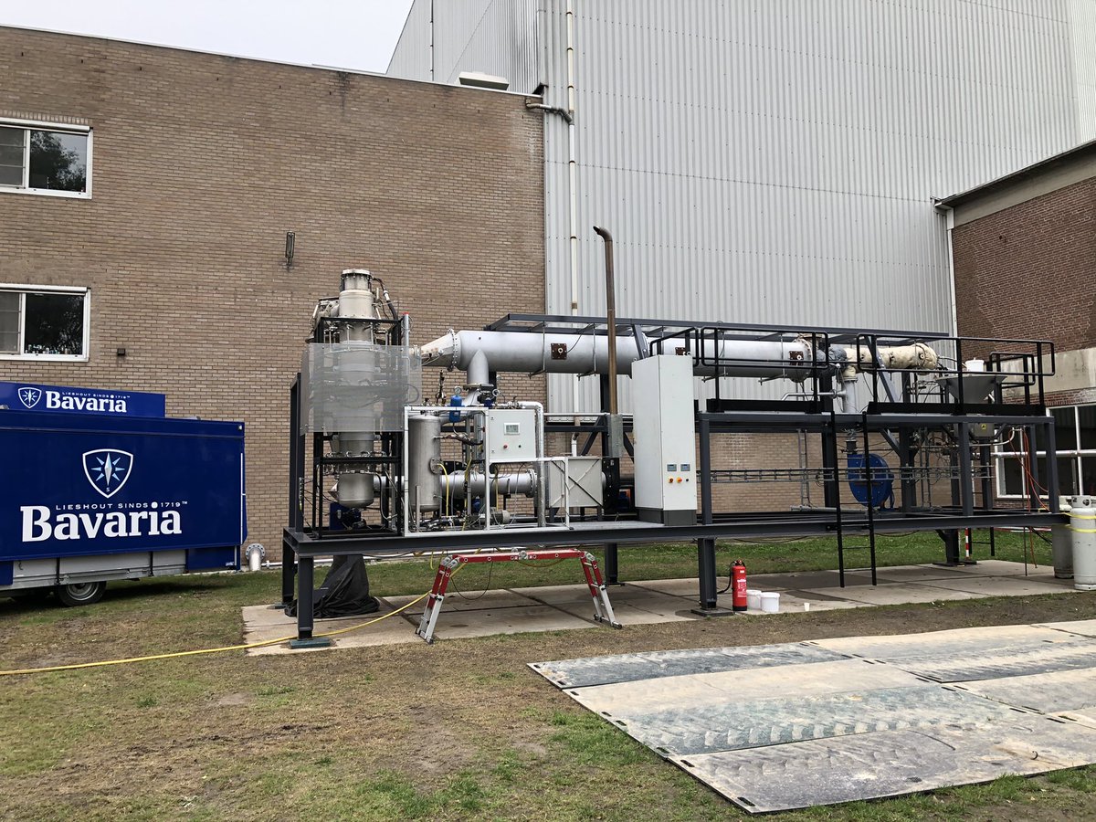 A world premiere today at our Bavaria Brewery: the first industrial installation on iron fuel has been taken in to production. It’s a CO2 free and circular way to create thermic energy that we can use in our brewing processes. Thanks to our cooperation with @TUeindhoven