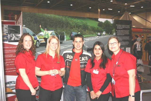 road_ss's tweet photo. #ThrowbackThursday - This was over 13 years ago at the MCN #Motorcycle show at ExCeL, London. The Midlands #SafetyCamera Partnerships were lucky to be joined by @realleonhaslam, who supported the campaign to keep #speeding for the track #RoadSafety @CRESTDerbyshire @down_biker https://t.co/iKJ9cnGVNh