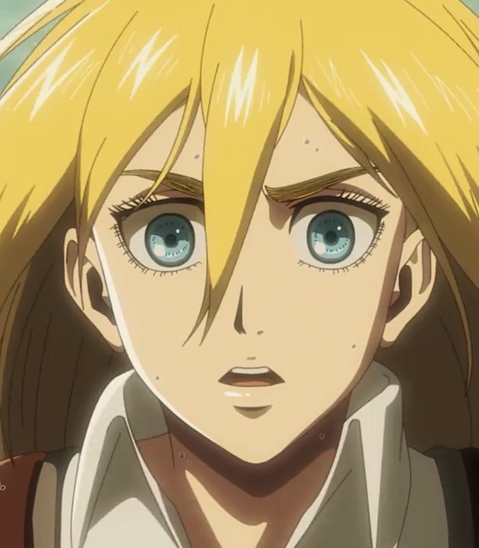 進撃attack Twitterissa アニメ1期のクリスタは かわいい 感じだけど アニメ3期のヒストリアは 美女 て感じがする 王政編の力強くカッコいいヒストリア好き