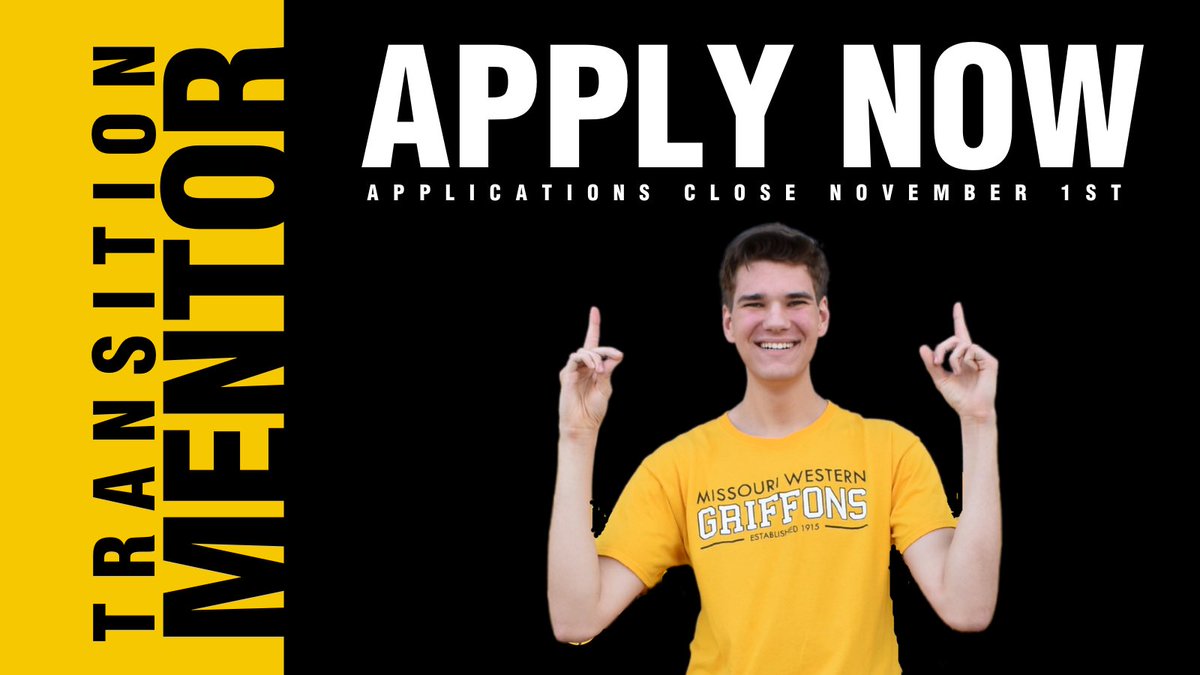 NewGriffs's tweet image. Two more information sessions left, Friday at 9:30 a.m. and 1:30 p.m. Applications are due November 1st! Missouriwestern.edu/due/become-a-l…