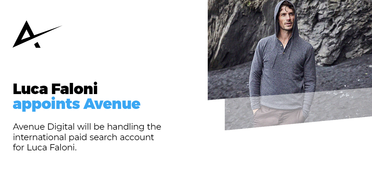 avenue_digital's tweet photo. We are excited to announce that we have been appointed to handle the international paid search account for men's luxury fashion retailer, Luca Faloni https://t.co/zyt6OpN0DT https://t.co/MLaLgK61uM