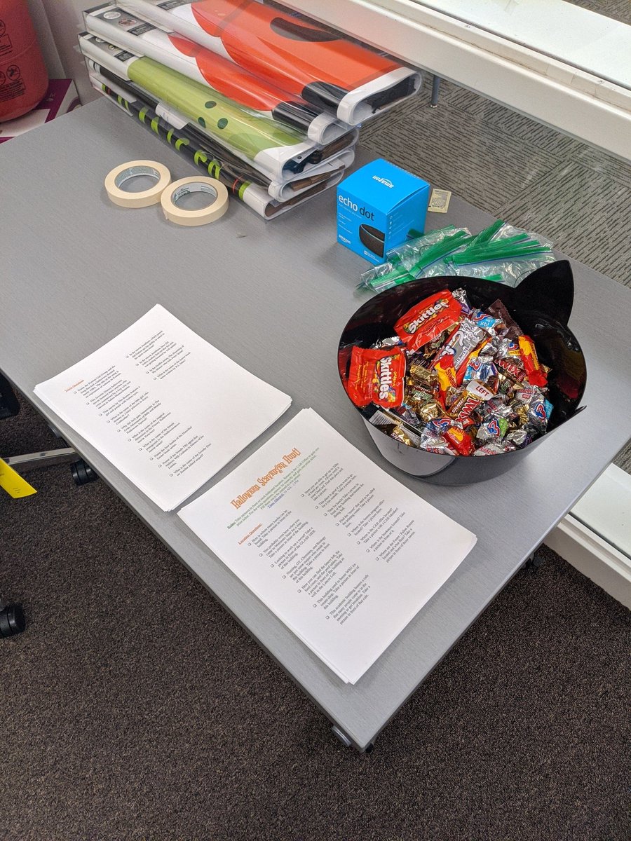LET THE HUNT BEGIN!!

Come and get your scavenger hunt list and some candy and START YOUR SPOOKY HUNT!!

Notice the Echo Dot. Play our game to win that, among other FABULOUS prizes!!

<a href="/WSU_OSILD/">OSILD at WSU</a>