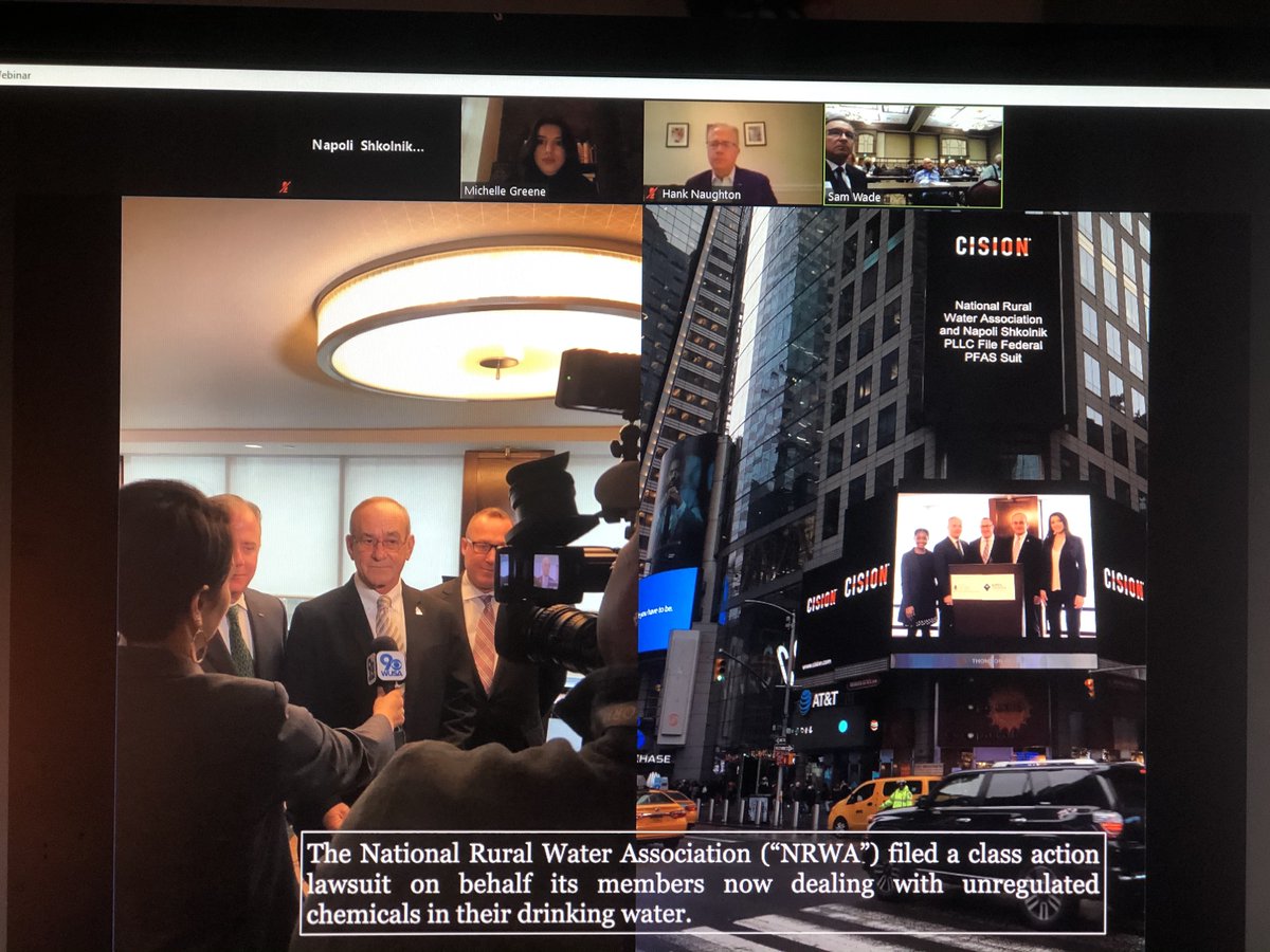 NapoliShkolnik's tweet photo. Thank you @tnassociationsoftutilitydistricts for including our “PFAS Water Contamination: A Cost Recovery Program” session in your Utility Leadership Conference. Hopefully we can we be there in-person next time!
#NapoliShkolnik #ValueWater #TNH20 #PFAS #GatlinburgConventionCenter https://t.co/UNWNlu14OK