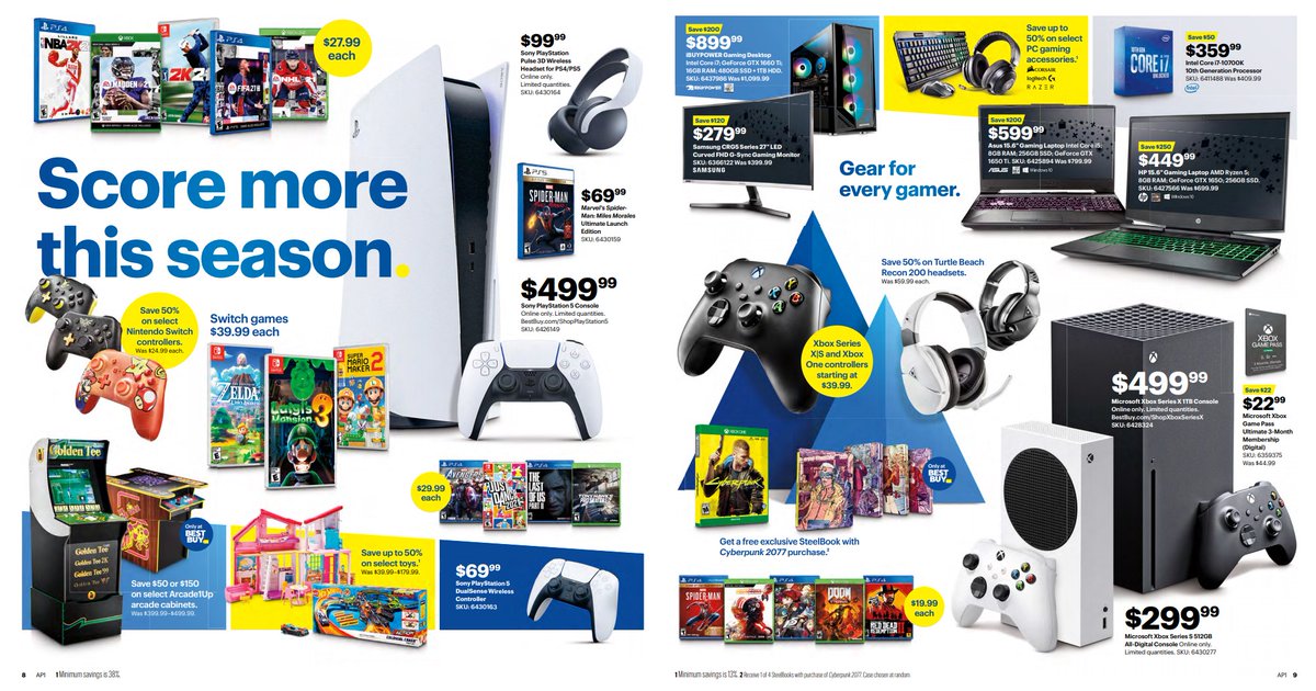 Best Buy will sell PS5/XSX/XSS online only during Black Friday  https://bit.ly/37RXuGM 