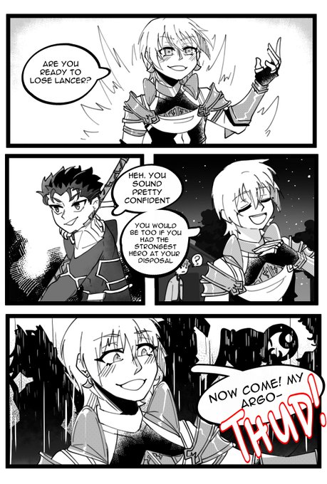 after accidental summoning jason vs cu

#FGO 