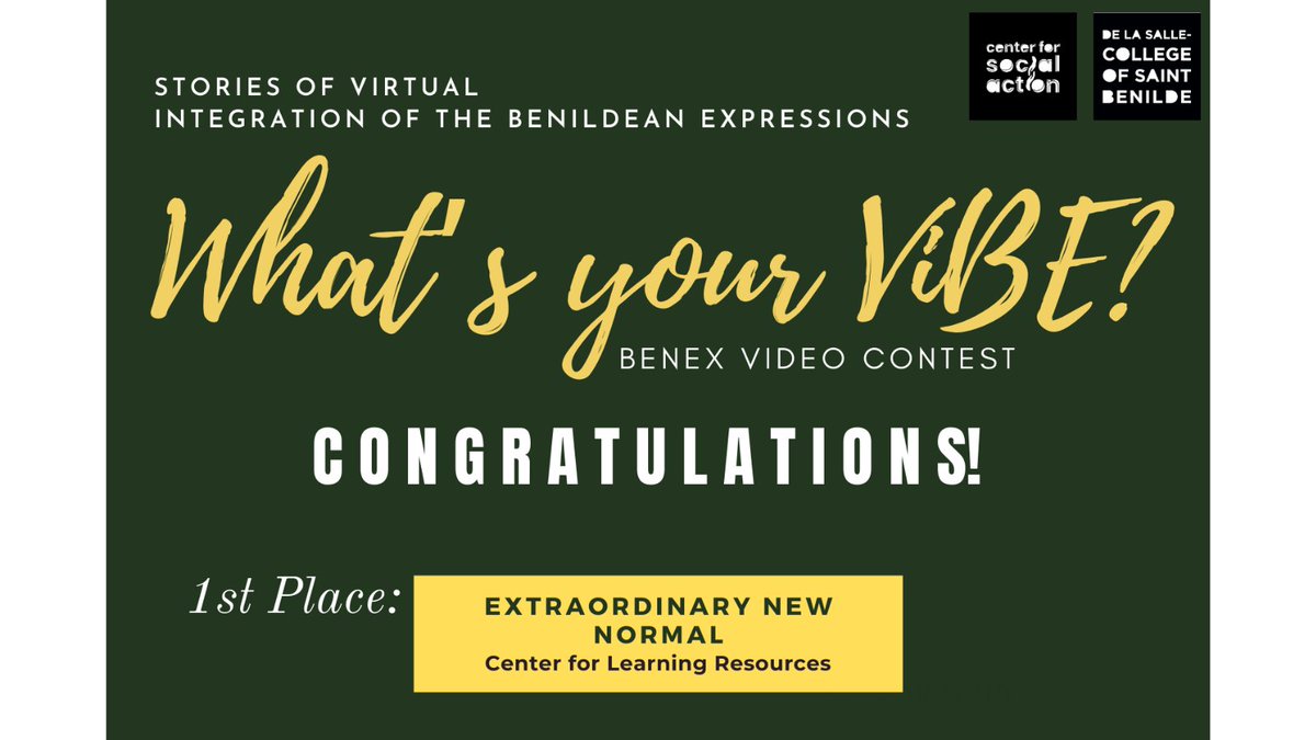 benildeclr's tweet photo. Thank you to everyone who โค๏ธ'd our entry and congrats also to our fellow contestants.
Havenโt watched the video yet? View here: https://t.co/x91C8v8QU6
๐ธ Benilde Center for Social Action https://t.co/Q19yyO87L6