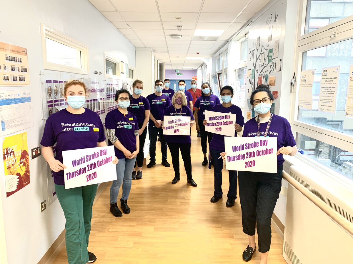 WHHT Stroke Unit MDT goes purple for WORLD STROKE DAY 🥰
<a href="/WestHertsNHS/">West Herts Teaching Hospitals NHS Trust</a> <a href="/leebanr/">Nabeel Rassool</a> <a href="/AngelaWhite206/">Angela Wellman</a> <a href="/CarterTreacle/">Tracey Carter MBE</a>