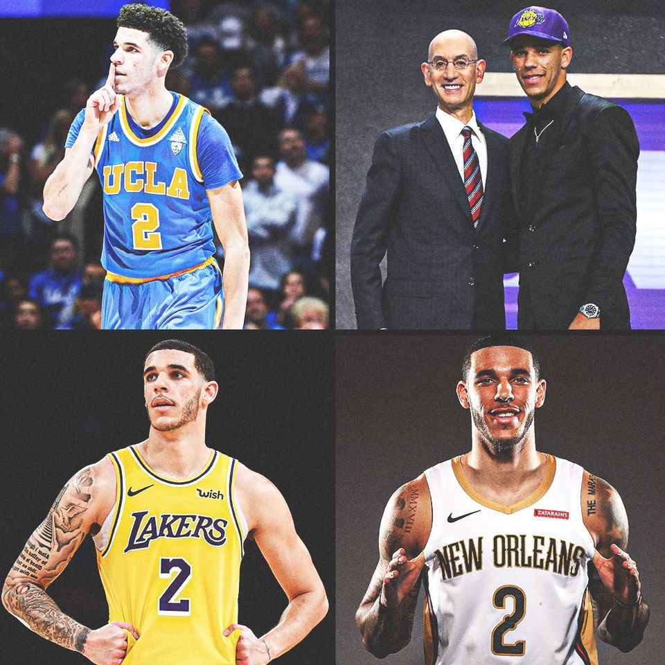 SportsRetriever's tweet photo. The oldest Ball brother, Lonzo Ball, celebrated his 23rd birthday 🎉

◾️ Drafted No. 2 overall
◾️ 17-18 All-Rookie
◾️ 6 career triple-doubles
◾️ Already has 3 signature models
◾️ 10.7 PPG, 6.1 RPG, 6.6 APG (career) https://t.co/GuxrHK4fZY
