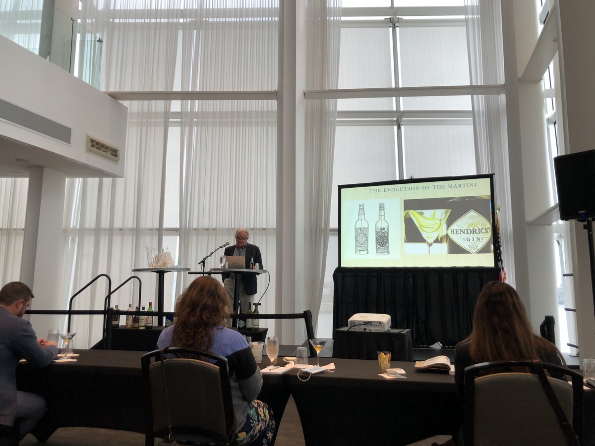 NJCMA's tweet photo. NJCMA Members enjoying the session "Evolution of the Martini" at Liberty National Golf Club with Dale DeGroff https://t.co/EERDVKMH4s