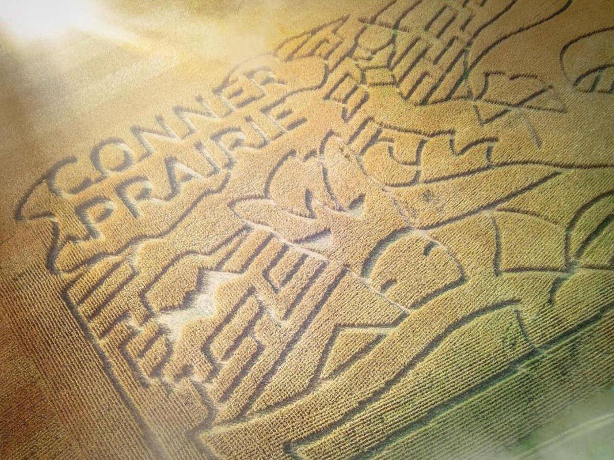 ConnerPrairie's tweet photo. Due to rain, our Corn Maze will be closed during daytime hours.

Any changes to tonight's scheduled Headless Horseman festival due to weather will be announced midday. 

#CornMazeCP #HeadlessCP #ExploreCP

Our 2020 maze is sponsored by @CortevaUS

📷 Daniel Grose Photography https://t.co/dAaaTZXfe1