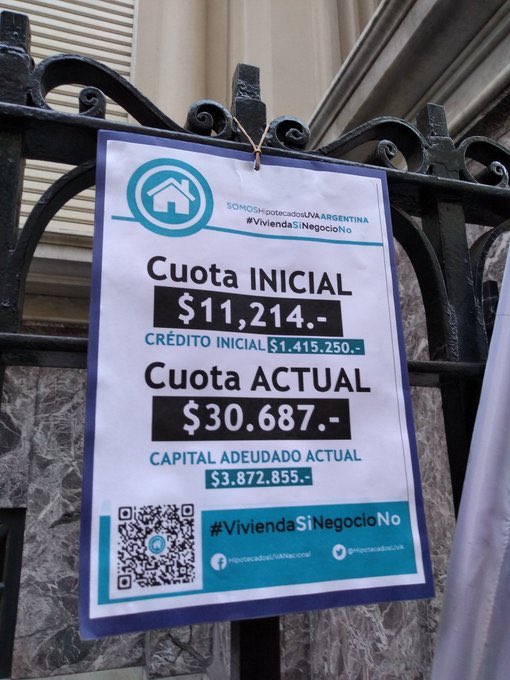 hipotecadosPBA's tweet photo. 🇦🇷VOLUNTAD POLÍTICA🇦🇷

👉Fijando el valor de la UVA, a mayo de 2018 el pago de nuestras cuotas saldarían la deuda y los bancos seguirán ganando.

👉El acceso a la vivienda asequible también es un derecho universal

#SolucionUVA al descalce 
FUNCIONARIOS QUE FUNCIENEN
.@Sietecase https://t.co/ZR7qhCTx6t