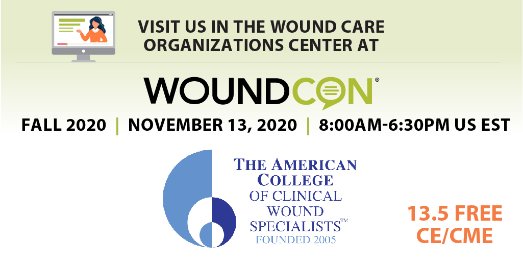 accws's tweet photo. WoundCon returns this fall with a new lineup of CE/CME wound care sessions from the top
educators in wound care today. Registration is now open! Register here: https://t.co/7y04IaVt9u
#WoundConFall https://t.co/rK2eRdOoDd