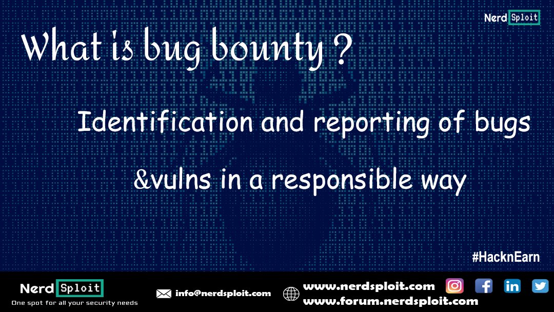 NerdsploitNS's tweet image. #hackerone #hacker #bugbounty #cybersecurity  #hackers #ethicalhacker #bugcrowd #hackernews #h #hackerindonesia #hackerearth #hackerman #kalilinux #ethicalhacking #hackerrank #vulnerability #malware #security #pentesting #infosec #hackerspace #bugbountytips  #blackhat #nerdsploit