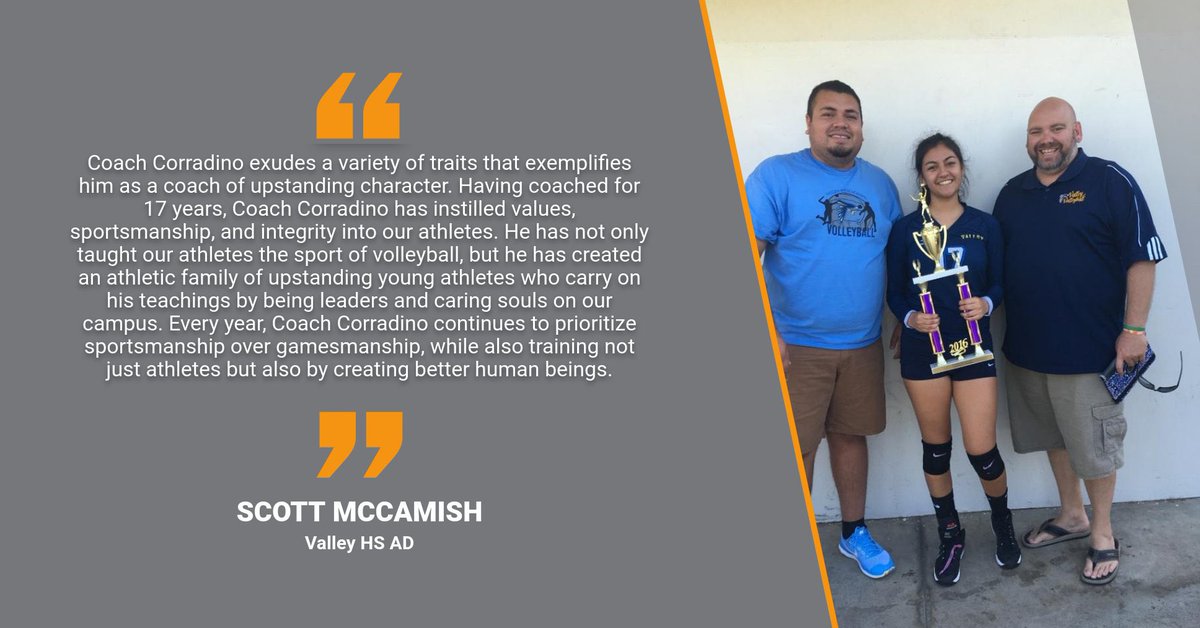 OCADA Coach of Character - Damian Corradino, Valley HS <a href="/SteveFryer/">Steve Fryer</a> <a href="/OCSportsZone/">OC Sports Zone</a> <a href="/ocvarsity/">ocvarsity</a> <a href="/CIFSS/">CIF Southern Section</a> <a href="/SantaAnaUSD/">Santa Ana USD</a>