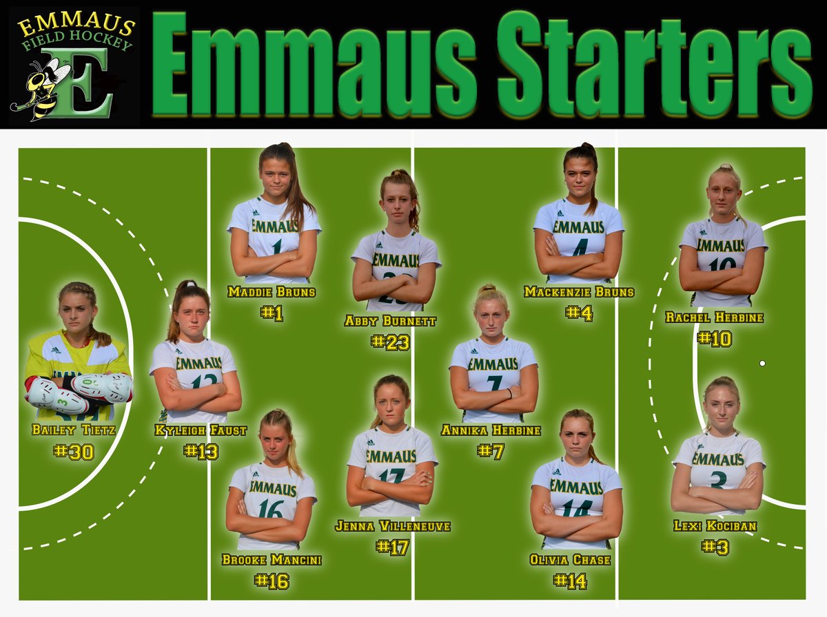 EHSFHockey's tweet photo. ...YOUR @EHSFHockey DISTRICT XI QUARTER-FINAL ROUND STARTERS CONTINUED;
#16 Brooke Mancini @brookemancini16, #17 Jenna Villeneuve @jennavilleneuve, #23 Abby Burnett, and in goal, #30 Bailey Tietz @bailey_tietz30.
#QUESTFOR32! https://t.co/hPD8thrMKd
