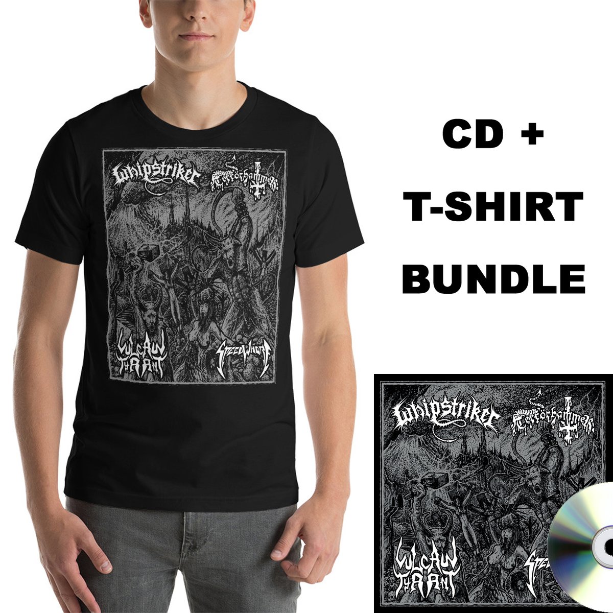 hpgd666's tweet photo. Up now for pre-order, coming Nov. 27th!
WHIPSTRIKER / TERRÖRHAMMER / VULCAN TYRANT / SPEEDWHORE "Split"
Order now at https://t.co/jLaQV4a5xF
#whipstriker #terrorhammer #vulcantyrant #speedwhore #hpgd #horrorpaingoredeath #blackmetal #thrashmetal #speedmetal #thrash #midnight https://t.co/pNyl7ji2J7