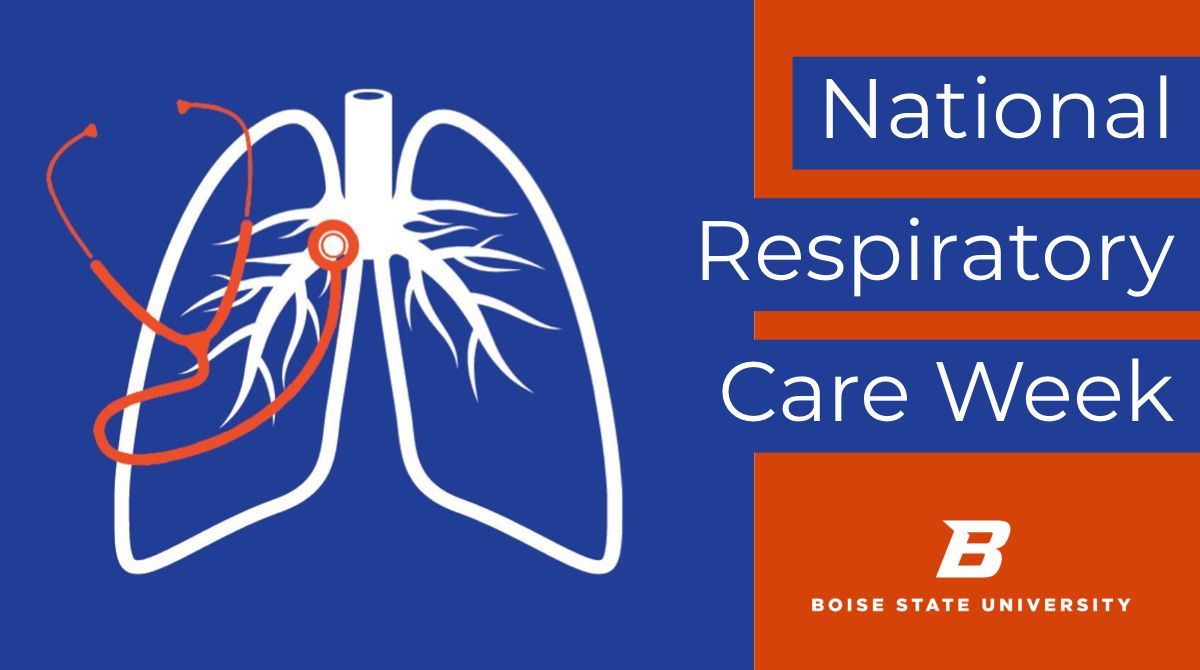 BoiseState's tweet photo. Happy National Respiratory Care Week!
#BoiseState recognizes and thanks all of the #RespiratoryCare professionals who are dedicated to respiratory health, many of whom are working on the frontlines of the COVID-19 pandemic
You are #HealthcareHeroes!💙🧡
@BoiseStateAHS #GoBronchi https://t.co/kmdEuoFe3J