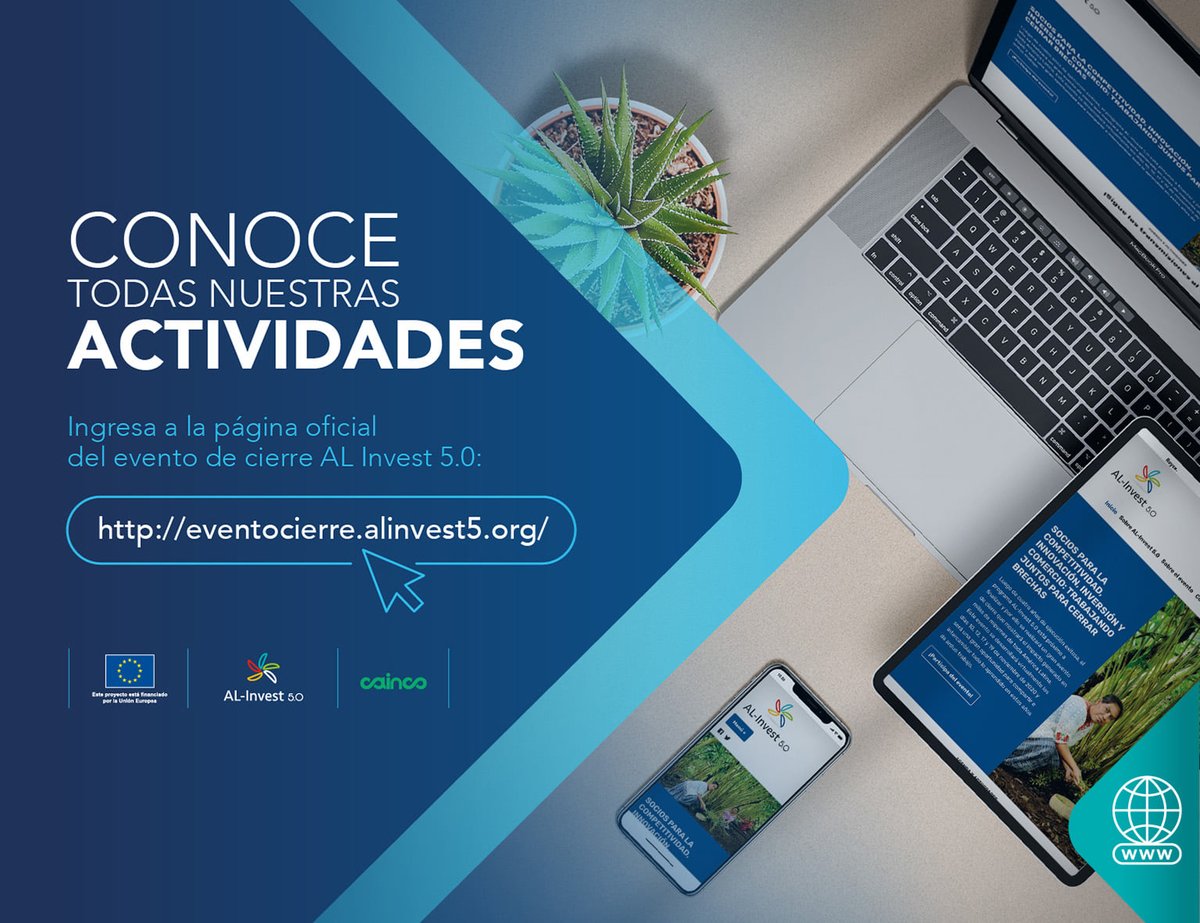 CAINCOBOLIVIA's tweet photo. Te invitamos a visitar la página web oficial del evento de cierre de AL-Invest 5.0 https://t.co/bV6P0QfYqg.
Encontrarás el detalle de todas las actividades que llevaremos a cabo del 10 al 19 de noviembre.
#Alinvest #desarrollo #AmericaLatina https://t.co/osKhEYhrYz