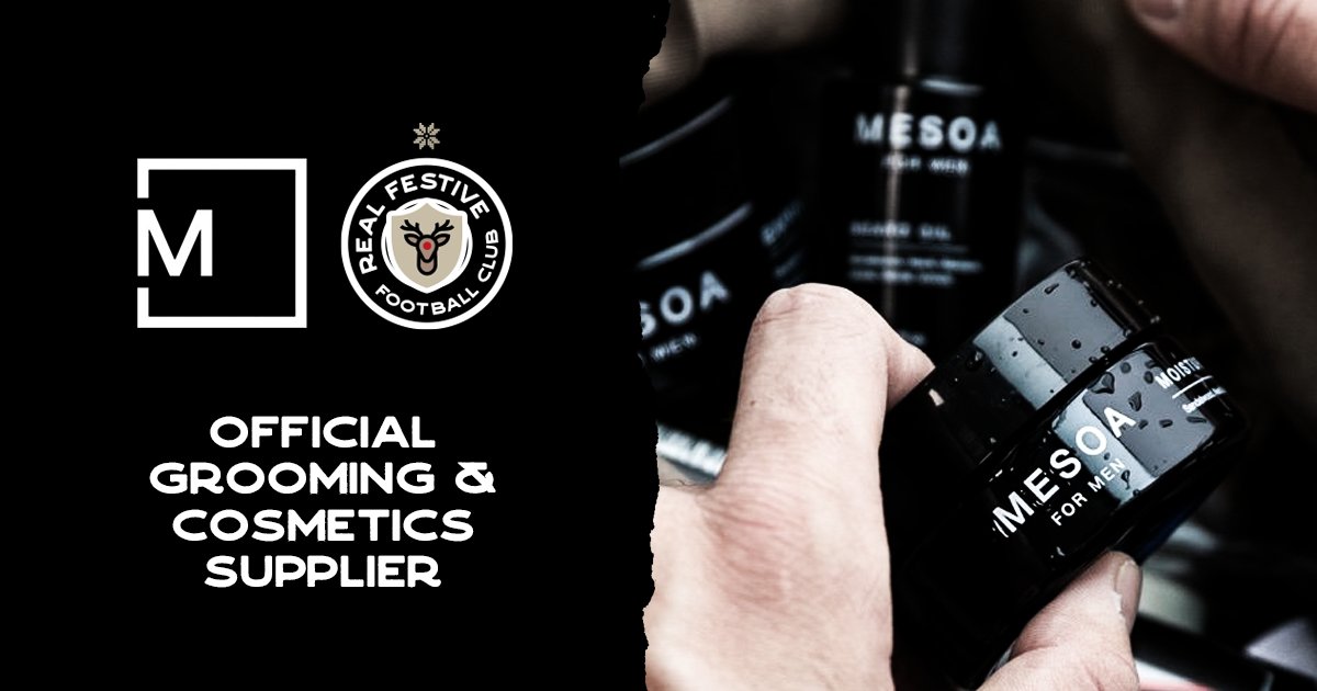 turfstudio_x's tweet photo. ICYMI: Earlier today, #RealFestiveFC announced a groundbreaking three figure sponsorship deal with @MesoaMen 

"#KitsForMeals is an incredible cause, we are so proud to be supporting them... and making sure the team look their best this festive season!"

Stay tuned for more...
🦌 https://t.co/KYpCwIlqh7