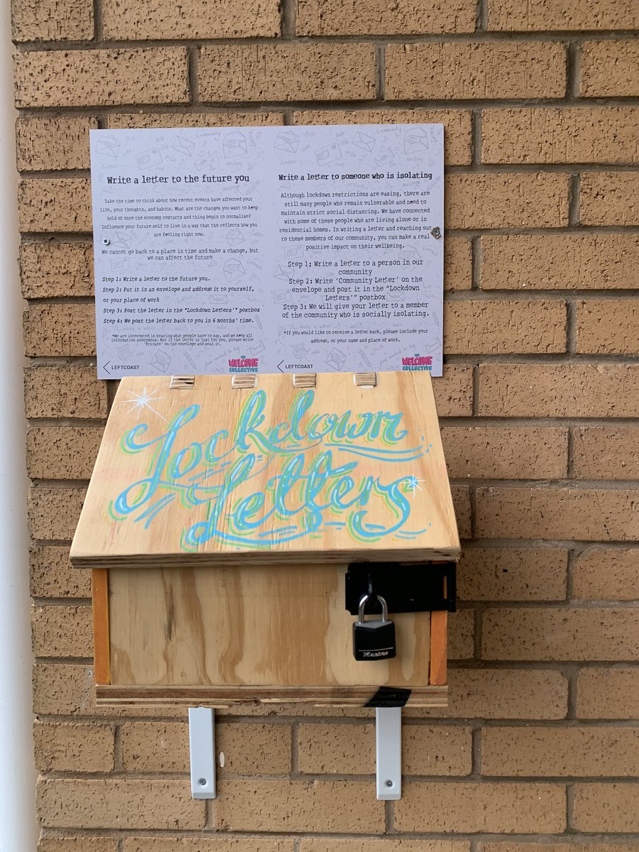 How lovely #lockdownletters to future self #sarahharris <a href="/leftcoastuk/">LeftCoast</a> in Haweside #Blackpool