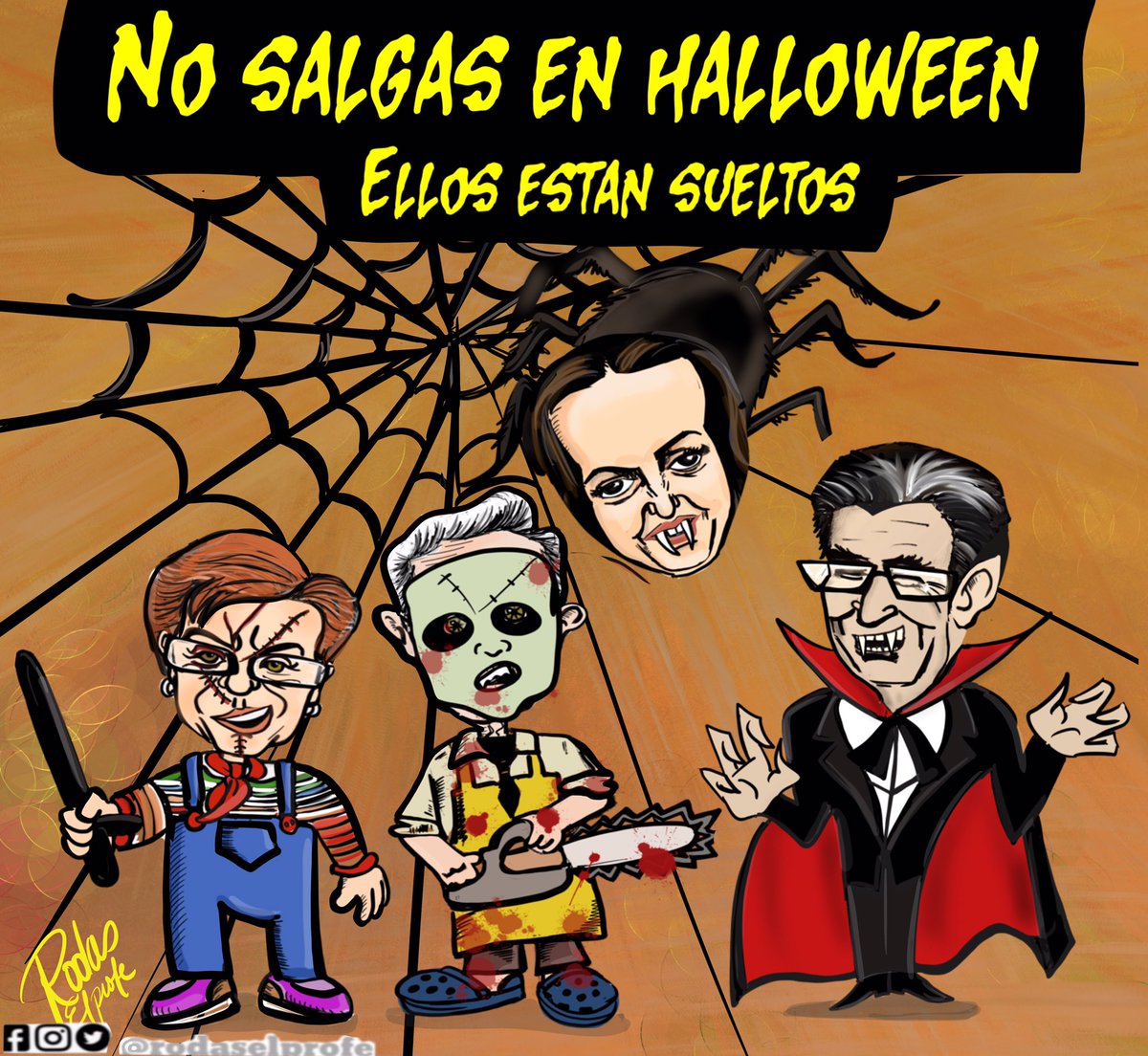 rodaselprofe's tweet photo. El peligro acecha!

#felizjueves #lopeorencolombiaes #masaislamientoes #siemprehayuntrino #halloween #colombia #caricaturacolombia #rodaselprofe #caricaturahalloween #halloweencovid https://t.co/jMGDbhOllB