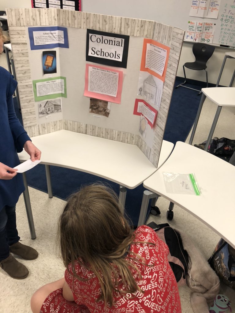 Jamie683's tweet image. Colonial Fair in 5th grade is very impressive! Proud to be a part of such hard working students and teachers! #beDSE