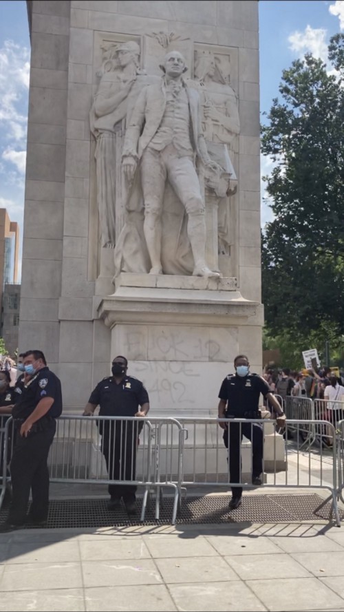 Why? Many of its statues got round-the-clock protection details this summer and fall, at the cost of what must at this point be millions of dollars in police salaries.