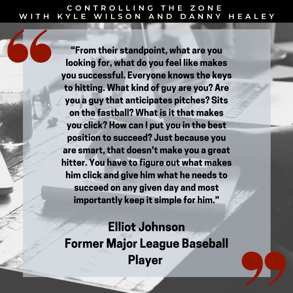 ctzshow's tweet photo. #tbt to when former MLB player Elliot Johnson tells us what good hitting coaches need to ask their players! @ElliotJohnson9 

.
.
.
#ctzshow #baseballpodcast https://t.co/wnttnwPamx