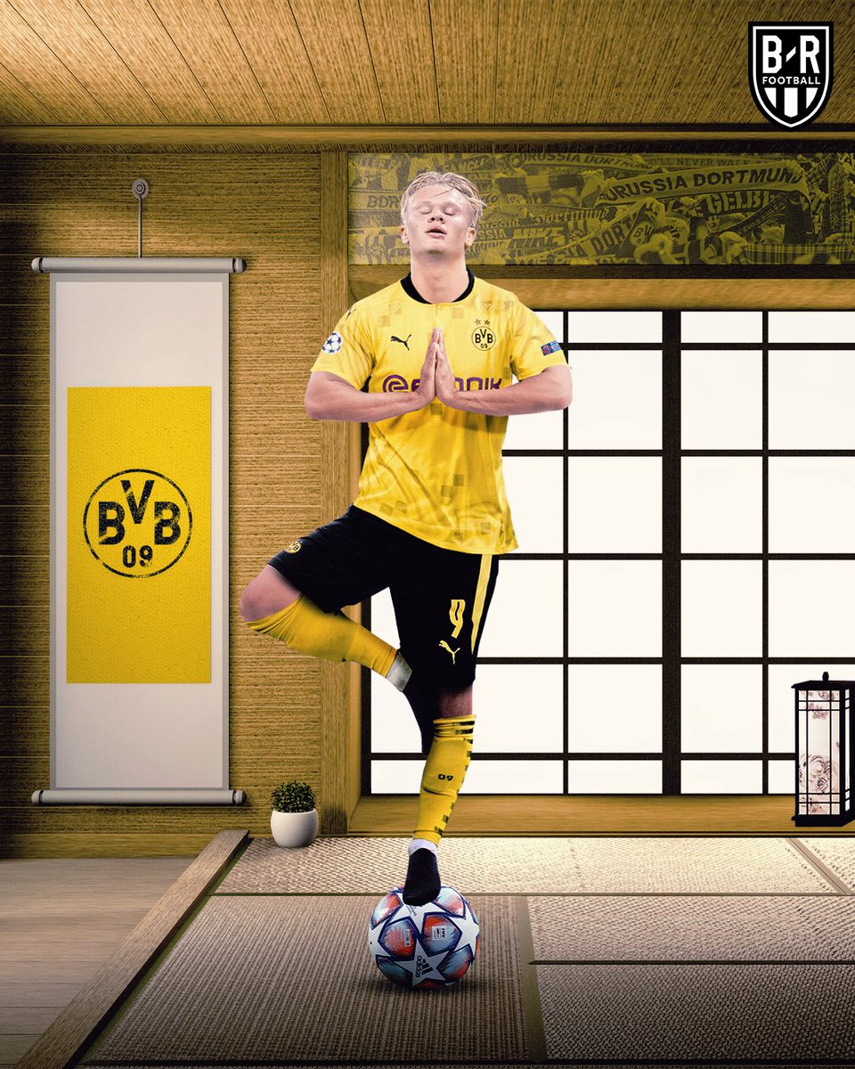 brfootball's tweet photo. After 10 Champions League games, @erling has more goals (12) than any player in history 🧘‍♂️ https://t.co/2mVF2RDy4w