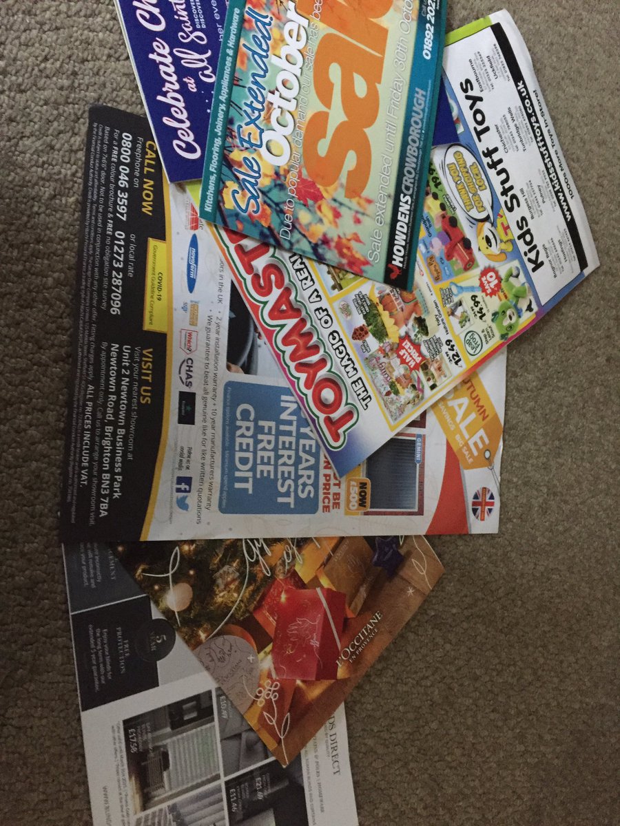 If we want to save the world we should stop posting all this rubbish through my letter box every day only for me to pop it straight in the recycling!!!