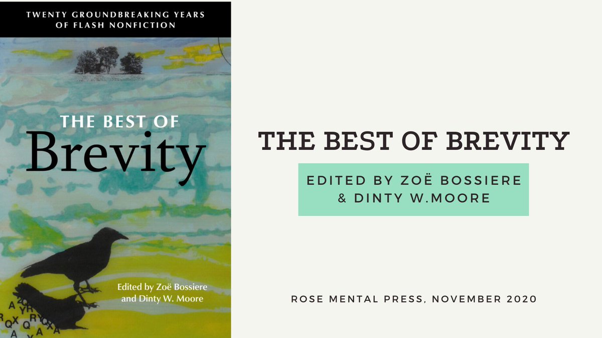 "How much of the human experience can fit into 750 words?"An edited collection by  @brevitymag and Zoë Bossiere.Buy here:  https://rosemetalpress.com/books/the-best-of-brevity/