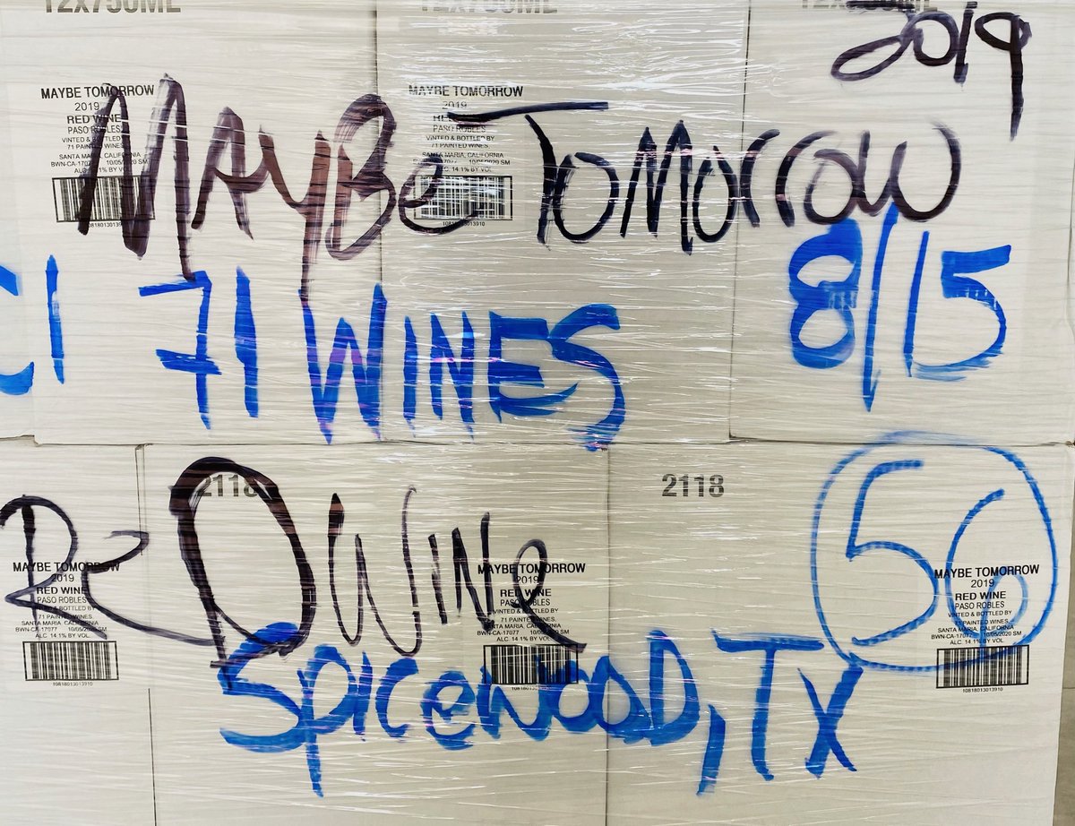 71paintedwines's tweet photo. Warehouse Art 
#71paintedwines #whynotchard #meaculpacab #maybetomorrowredwine #spicewoodtx https://t.co/0daKl3OeES