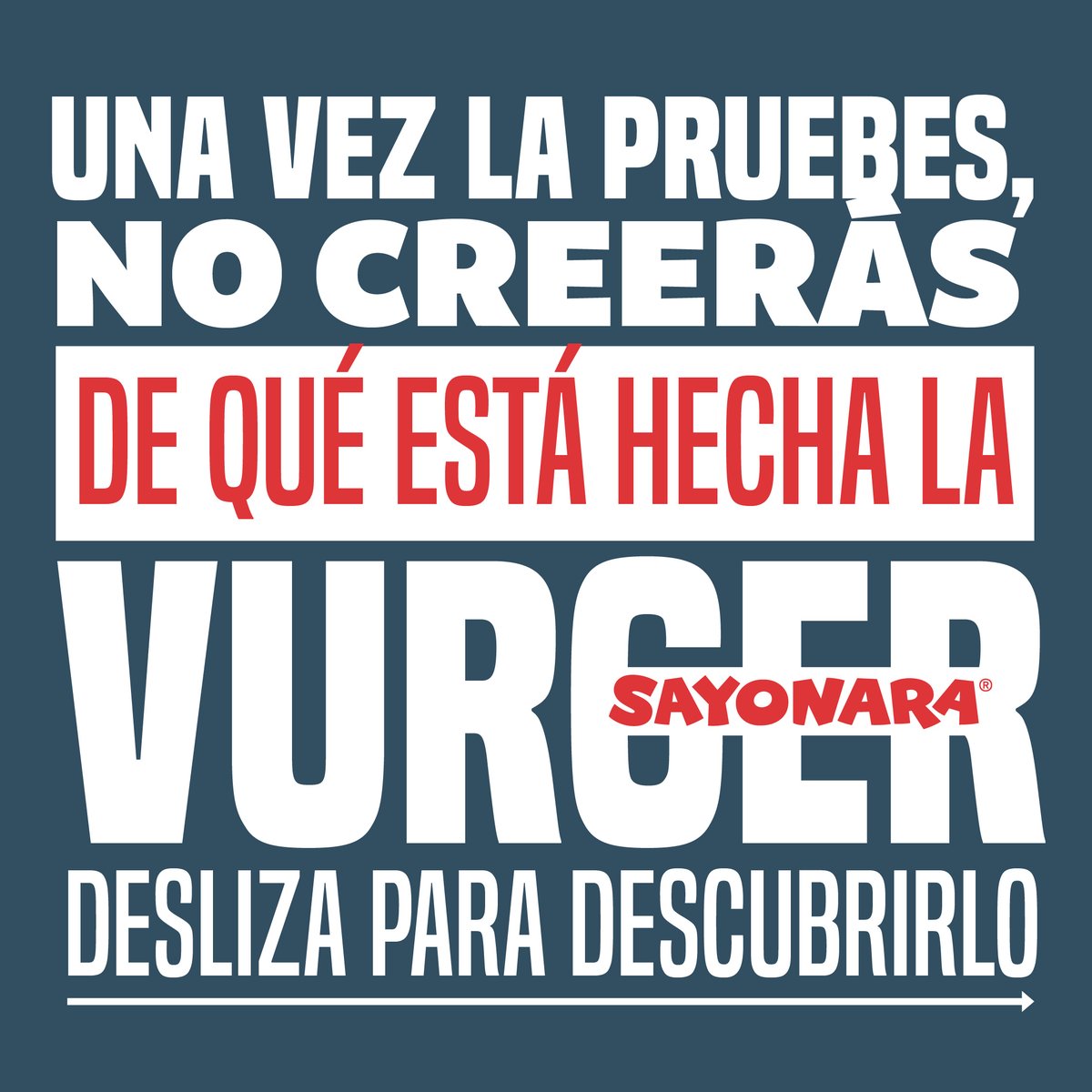 Sayonara_co's tweet photo. Les presentamos la nueva VURGER! sí, con V.
Descubre el sabor detrás de la V. 🍔
Aunque como todo en Sayo, el principal secreto es el amor. ❤️
Pruébala en sus dos versiones, Cheese Vurger y Ring Vurger.
#sayonara #sayofans #Vurger #Ring #Cheese #Pereira #Manizales https://t.co/O4bxpSMuQP