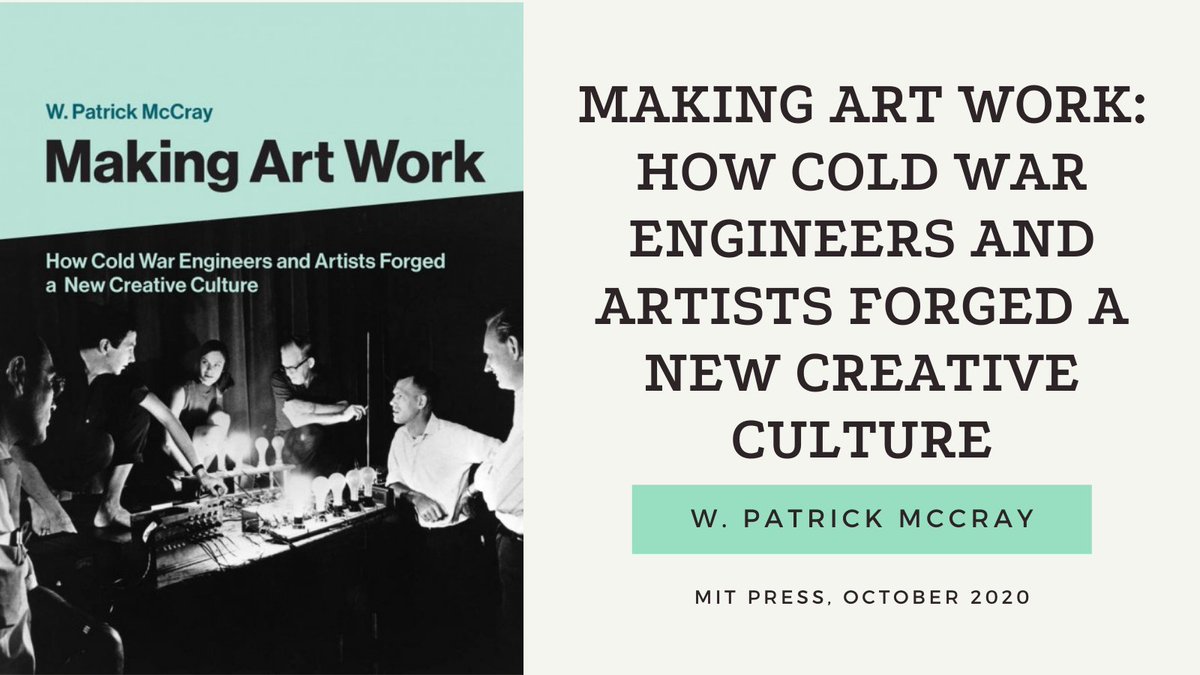 "The creative collaborations of engineers, artists, scientists, and curators over the past fifty years," by  @LeapingRobot Buy here:  https://mitpress.mit.edu/books/making-art-work
