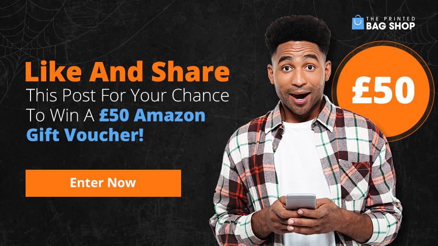 printedbagshop's tweet photo. Happy Halloween Week! 🎃

Do you want to win a £50 Amazon voucher? Simply like and share this post for your chance to win! 

Get an extra entry when you share the same post on Facebook 👉🏻 https://t.co/rKmaqjvNUv

Winner to be announced on Monday! #win #Halloween https://t.co/E7ts4AjB6R
