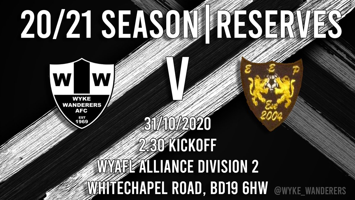 Wyke_Wanderers's tweet photo. The reserve team look to build on a the victory last weekend with a home game vs @EastEndParkFC 
⚫️⚪️

#wykereserveteam #grassrootsfootball #returnofthepat https://t.co/NvzgR3iBpb