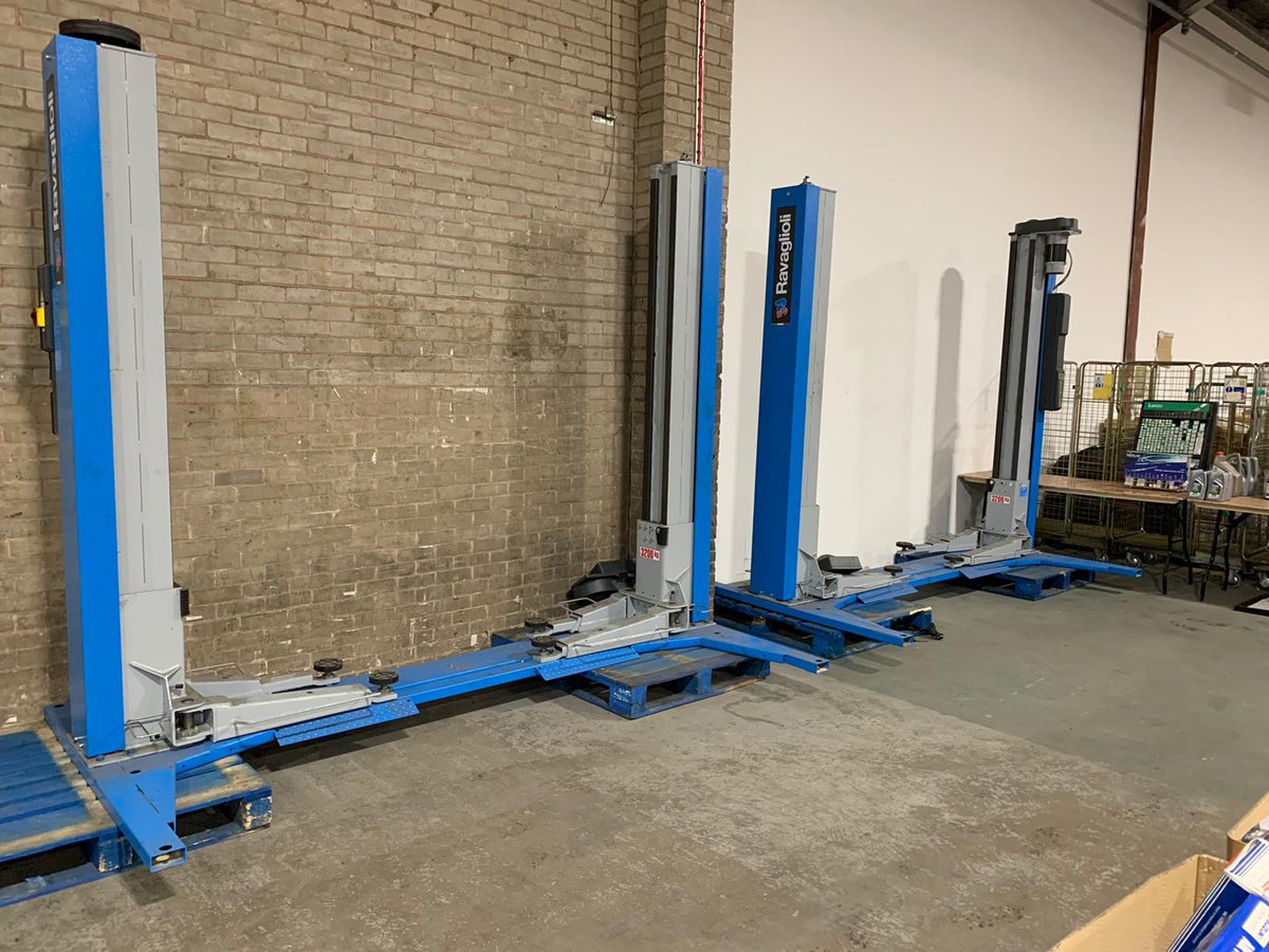 John_Pye's tweet image. Bid now on a large selection of #garage equipment 🚘 🚐 Lots include: 

➡️ 2020 #Ravaglioli Two-Post Vehicle Lifts
➡️ 2013 #Hoffman #Quadralift 443SRTC Ramp
➡️ 2019 #Tecalemit Class 7 ATC Brake Tester
➡️ Gas Analysers and much more!

View info - bit.ly/2HKzZES