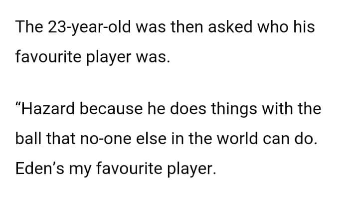 Jeremie Boga: "Hazard is my favourite player because he does things with the ball that no-one else in the world can do."