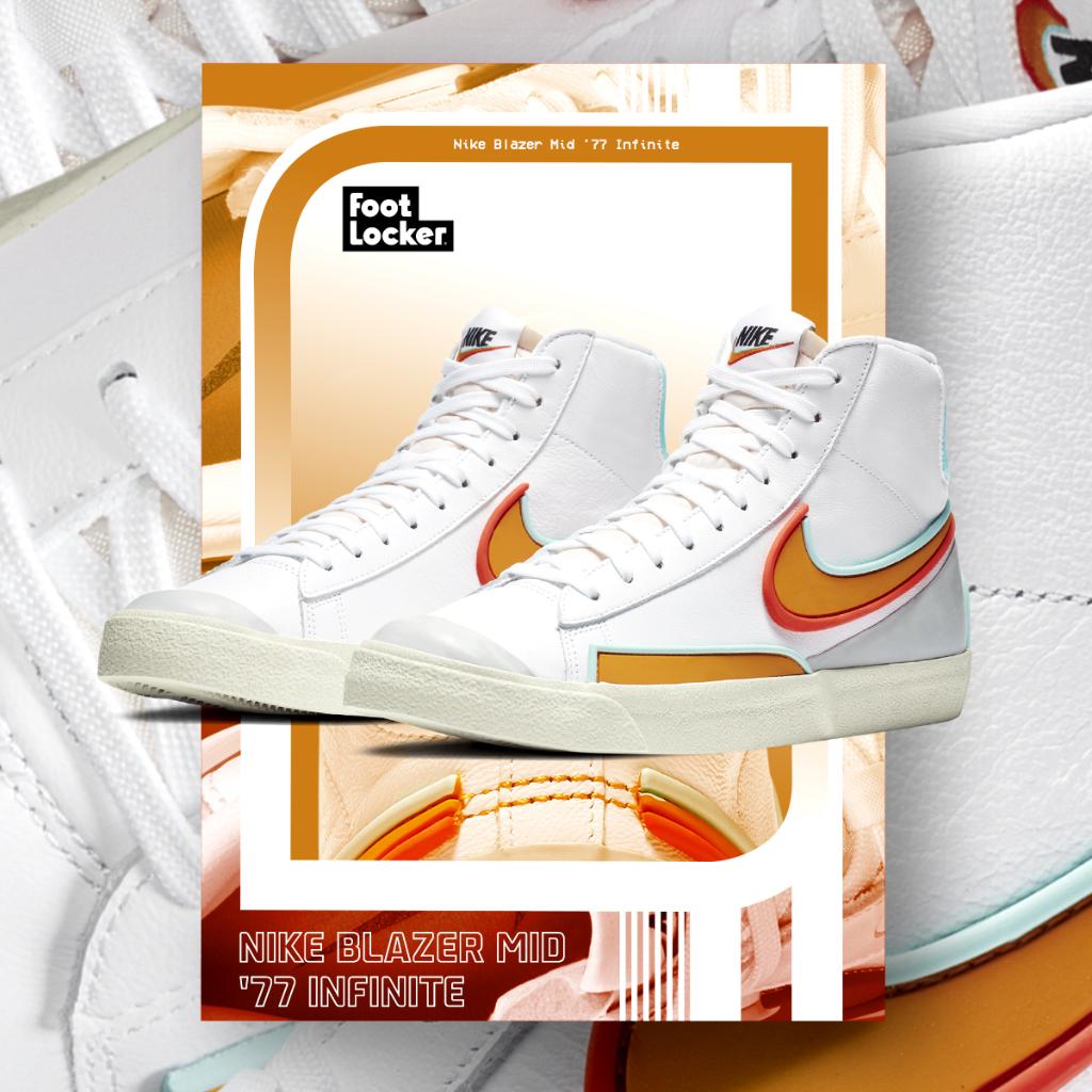 Foot Locker on Twitter: "Introducing the #Nike Blazer Mid '77 pack in the 'White Kumquat' &amp; 'Summit White' colourways, available now at select stores &amp; online! 🛒 Kumquat: https://t.co/4UkRfItjLY