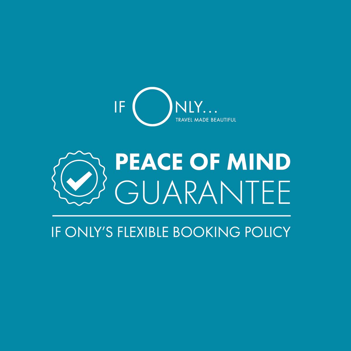IfOnlyPartners's tweet photo. ⚡BREAKING NEWS ⚡Travel agents & their customers can now book with total confidence, as all new If Only holidays come with our 'Peace of Mind Guarantee'. Learn more here: https://t.co/rhAbPlsaHk #holidayhappy #luxurytravel #supportyourlocaltravelagent https://t.co/QfIRzBOL1Y