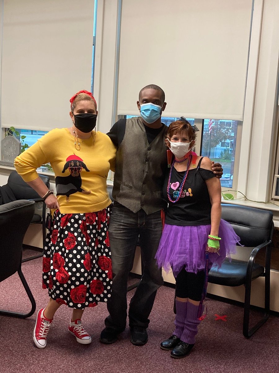 AdminTRodriguez's tweet photo. Decades Day at BHS! Looking super cute!! Everyone dressed up needs to come see me so I can add your pics to the thread! #BPatriotProud #BCSDspiritweek @Kevin_Richman @KClairYezz24 @BinghamtonCSD https://t.co/kd9LOOcV7d