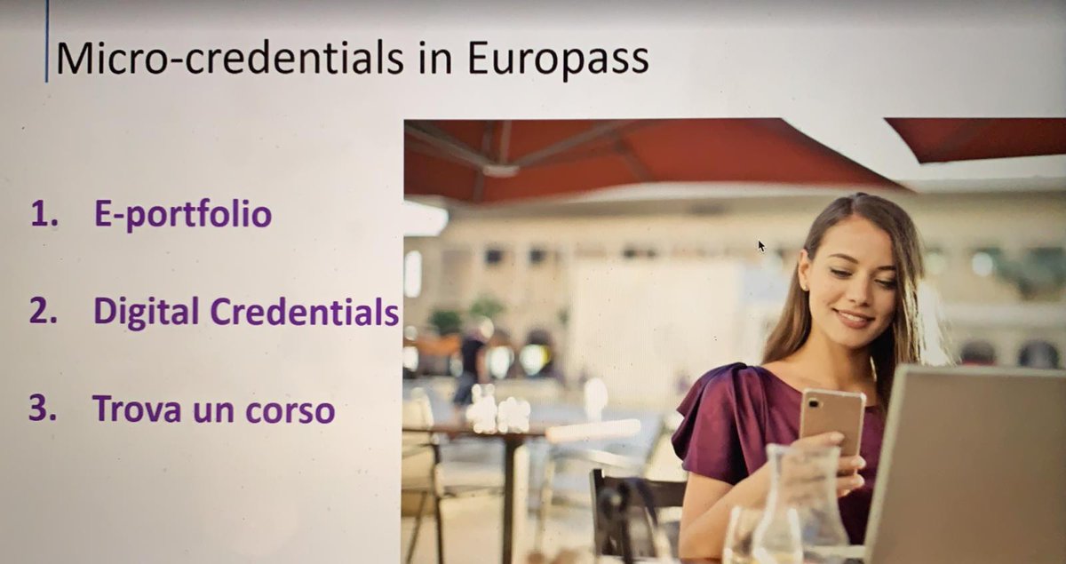CIMEA_Naric's tweet image. We are hosting @EU_Commission 🇪🇺 in our webinar on #microcredentials and #digitalcredentials.

💡@EuropassEurope is bridging NQF and EQF to foster #automaticrecognition, while integrating #Europass database &amp;amp; #microcredentials to issue accredited #digitalcredentials.