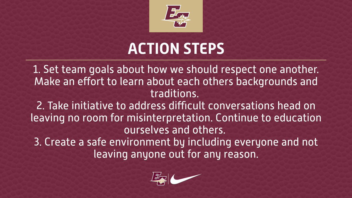 Our 3 Action Steps #NCAAInclusion #ECWBB #FFIL