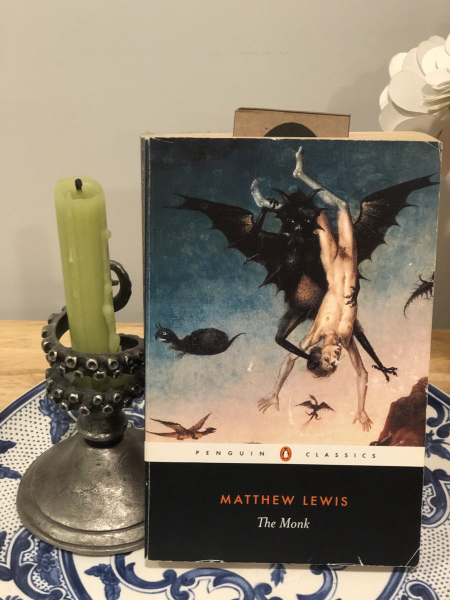 Matthew Lewis's 1796 The Monk is the first great Gothic novel. It is Extremely Trashy and problematic and not great literature, but it is a great Gothic novel and I fuckin' love it.